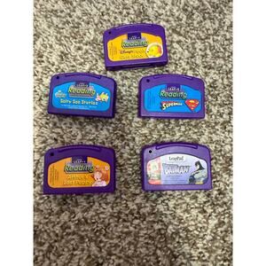 Lot of 5 Vintage LeapFrog LeapPad Educational Game Cartridges – Various Titles
